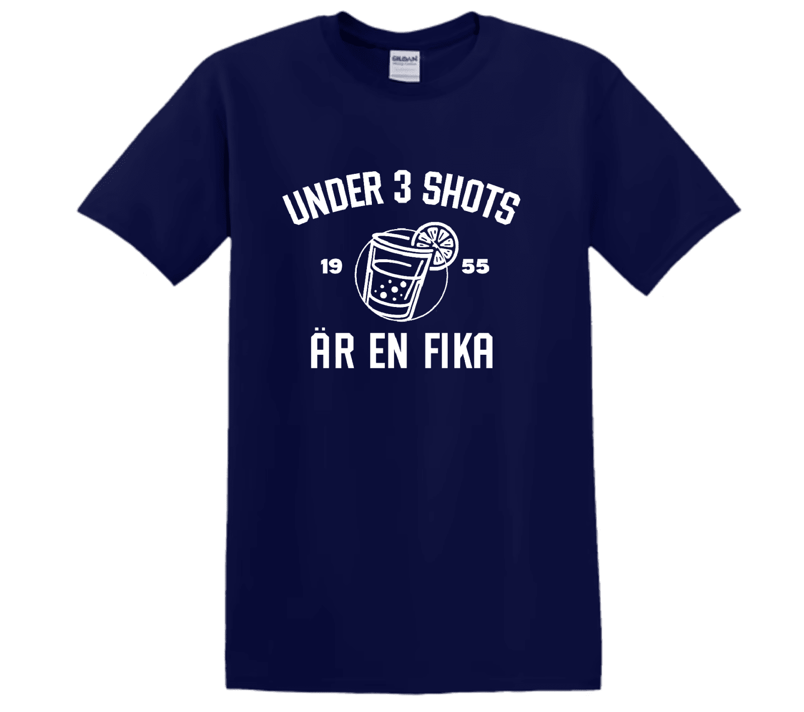 "3 Shots" - T-Shirt med Tryck - TryckXpressen