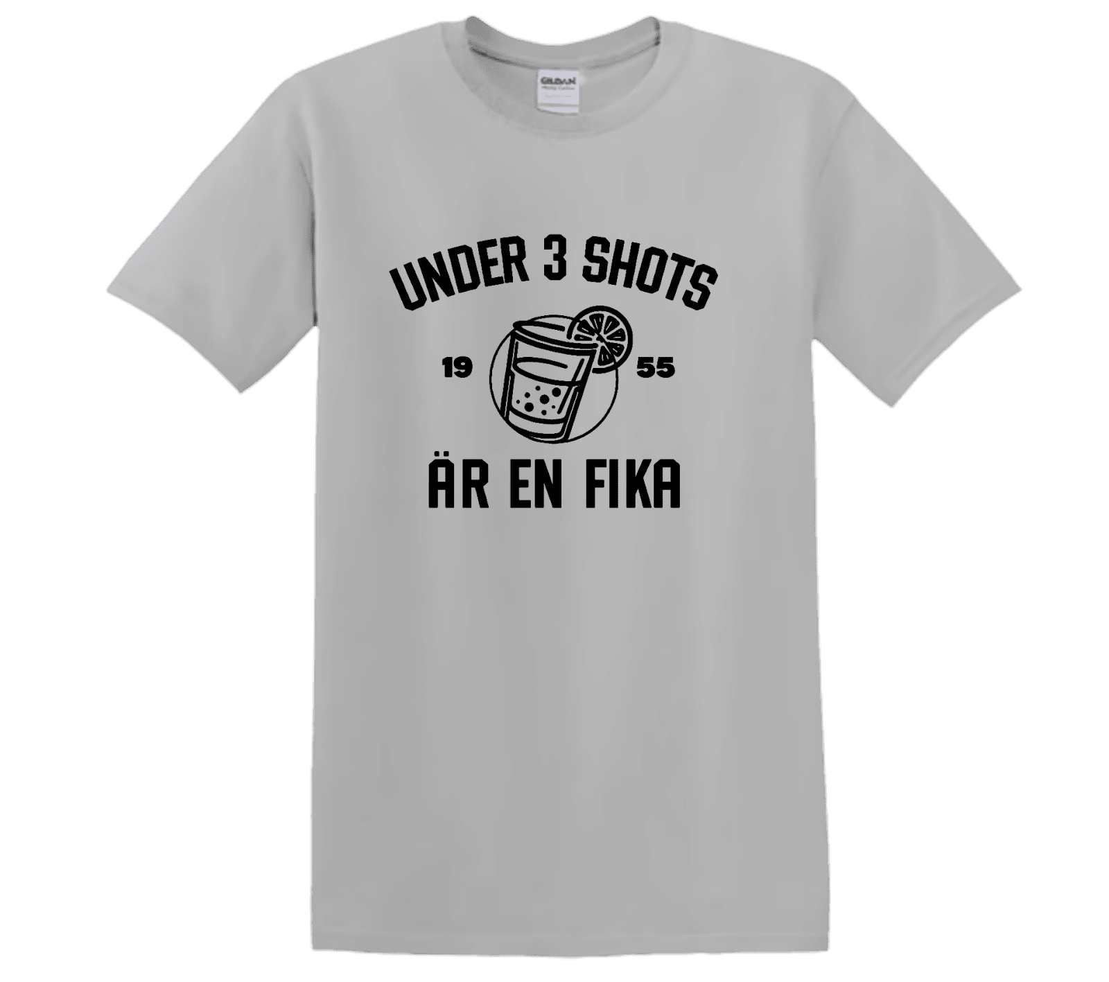 "3 Shots" - T-Shirt med Tryck - TryckXpressen