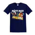 "MÅSTE MATA FÅGLARNA" - T-Shirt med Tryck