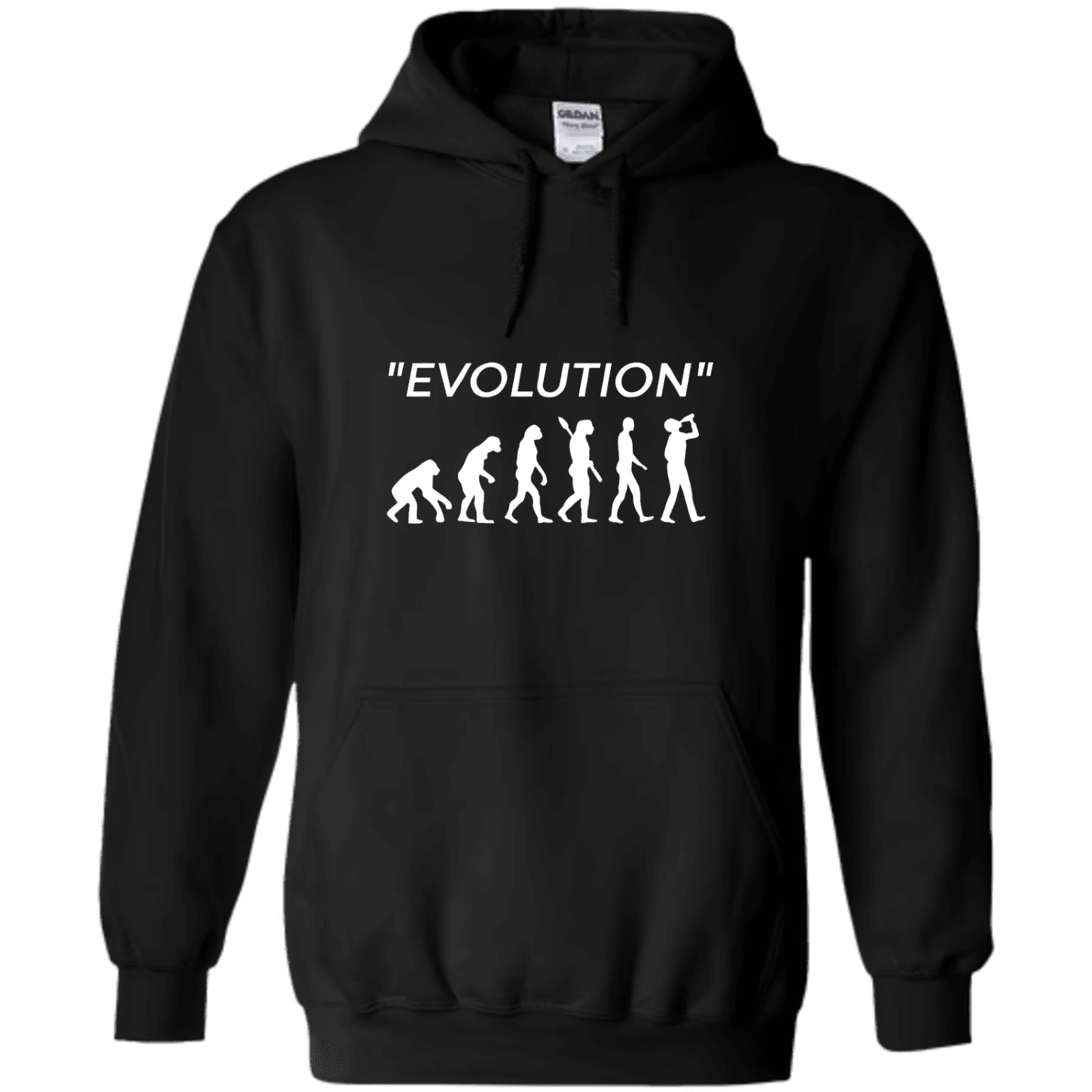"Evolution" - Hoodie med Tryck - TryckXpressen