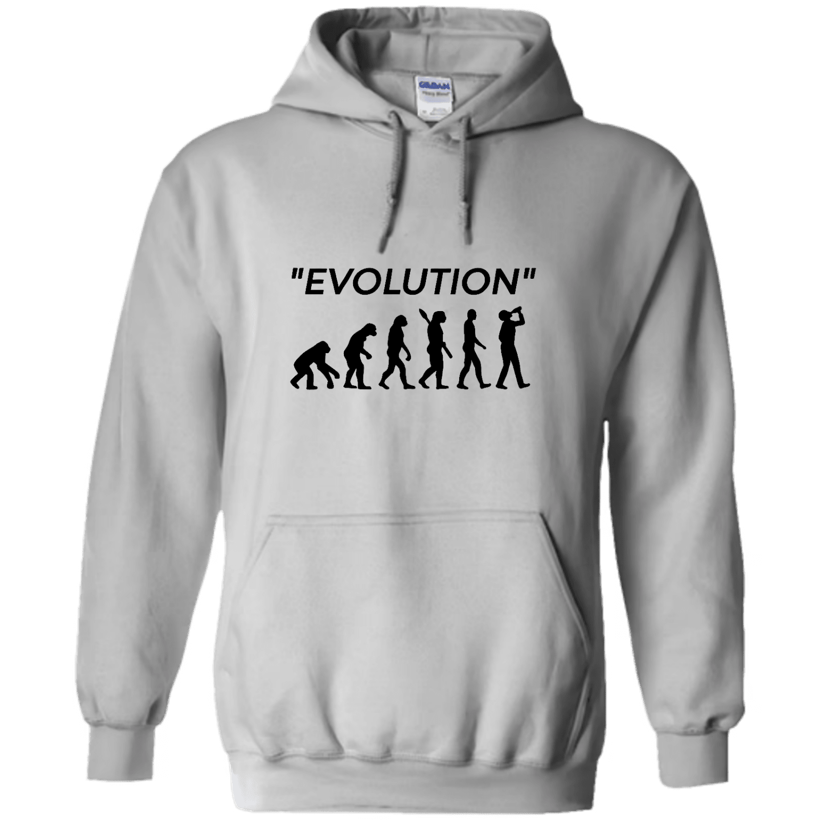 "Evolution" - Hoodie med Tryck - TryckXpressen