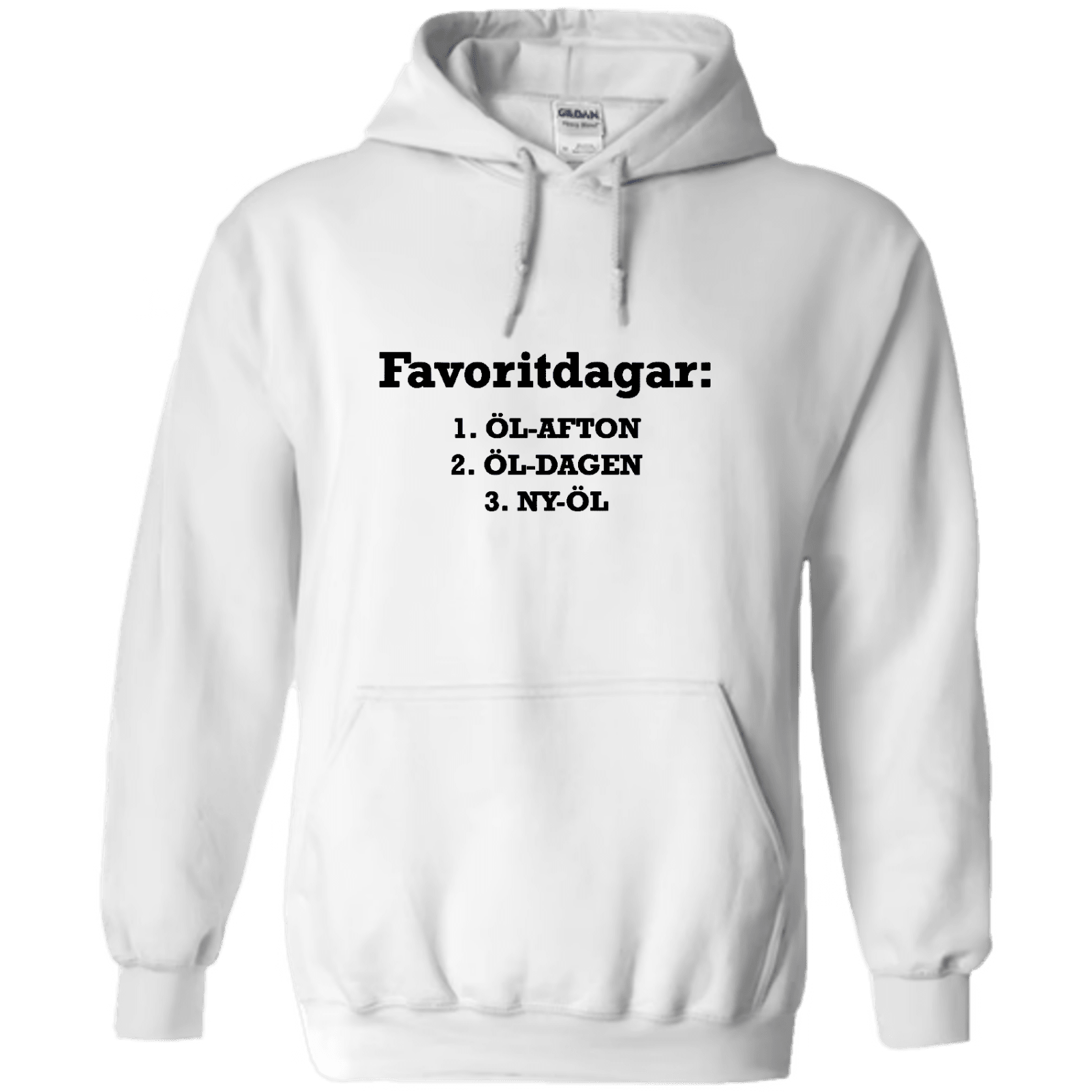 "Favoritdagar" - Hoodie med Tryck - TryckXpressen