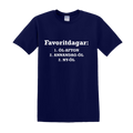 "FAVORITDAGAR" - T-Shirt med Tryck