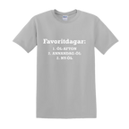 "FAVORITDAGAR" - T-Shirt med Tryck
