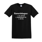 "FAVORITDAGAR" - T-Shirt med Tryck