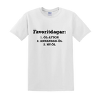 "FAVORITDAGAR" - T-Shirt med Tryck