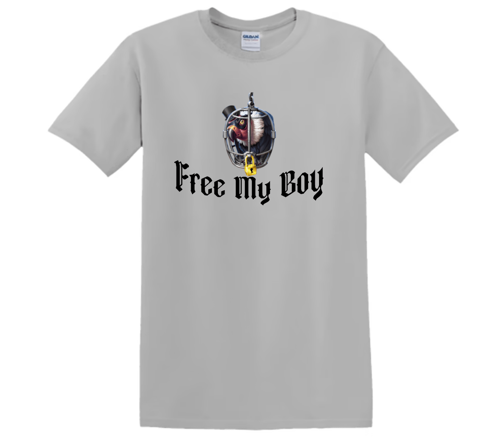 "Free my Boy" - T-Shirt med Tryck - TryckXpressen