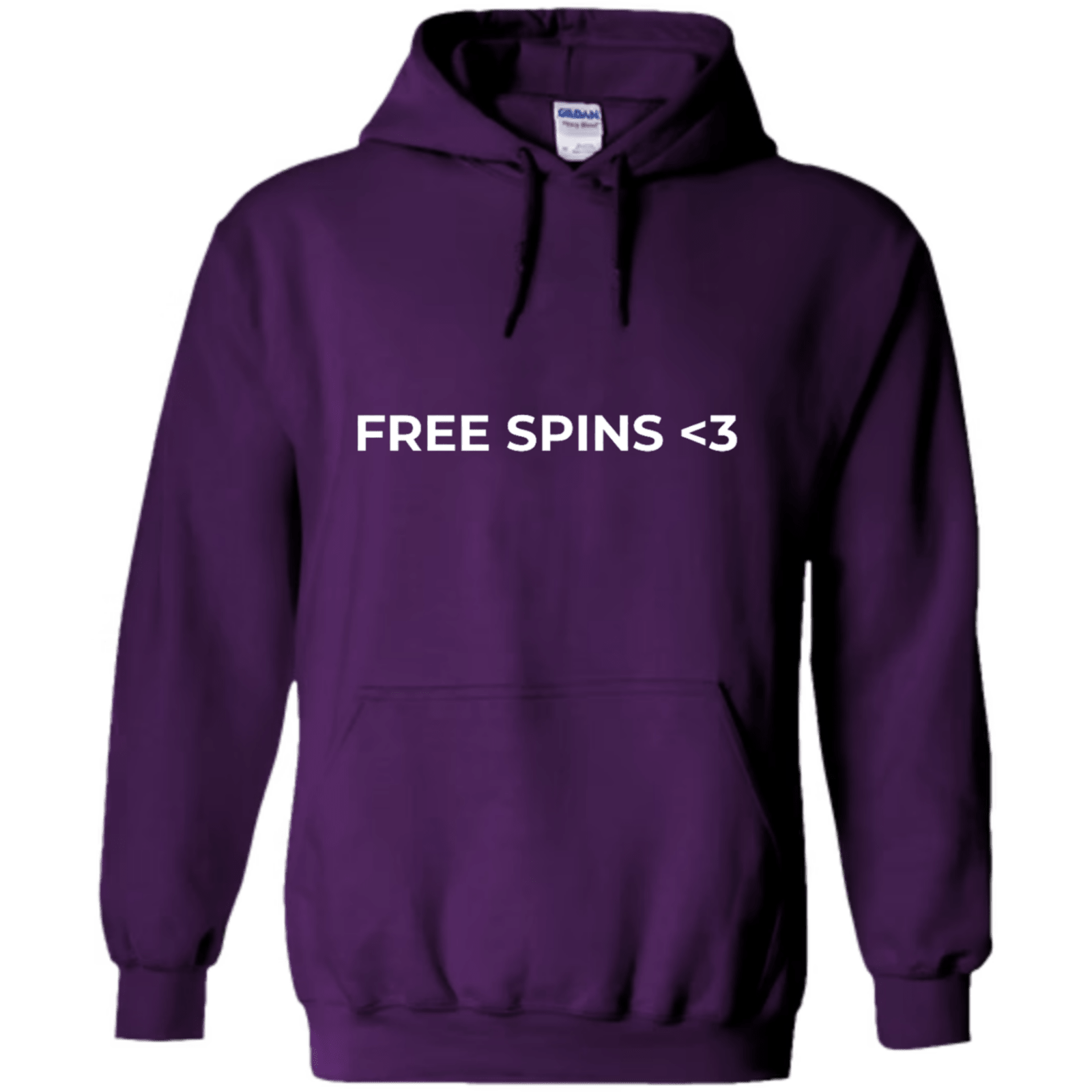 "Free Spins <3" - Hoodie med Tryck - TryckXpressen