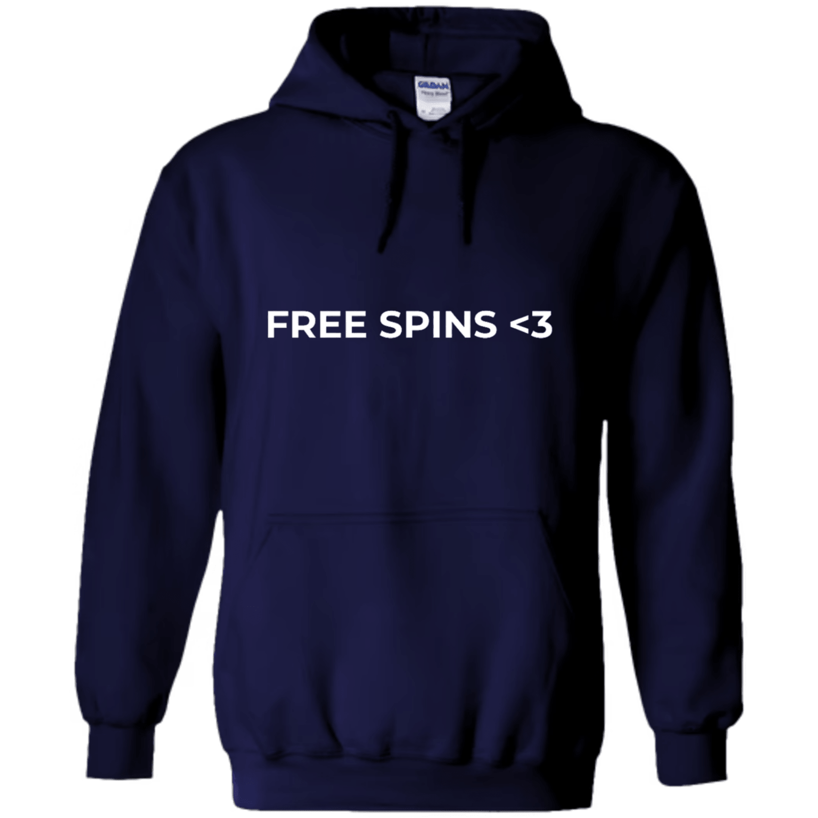 "Free Spins <3" - Hoodie med Tryck - TryckXpressen