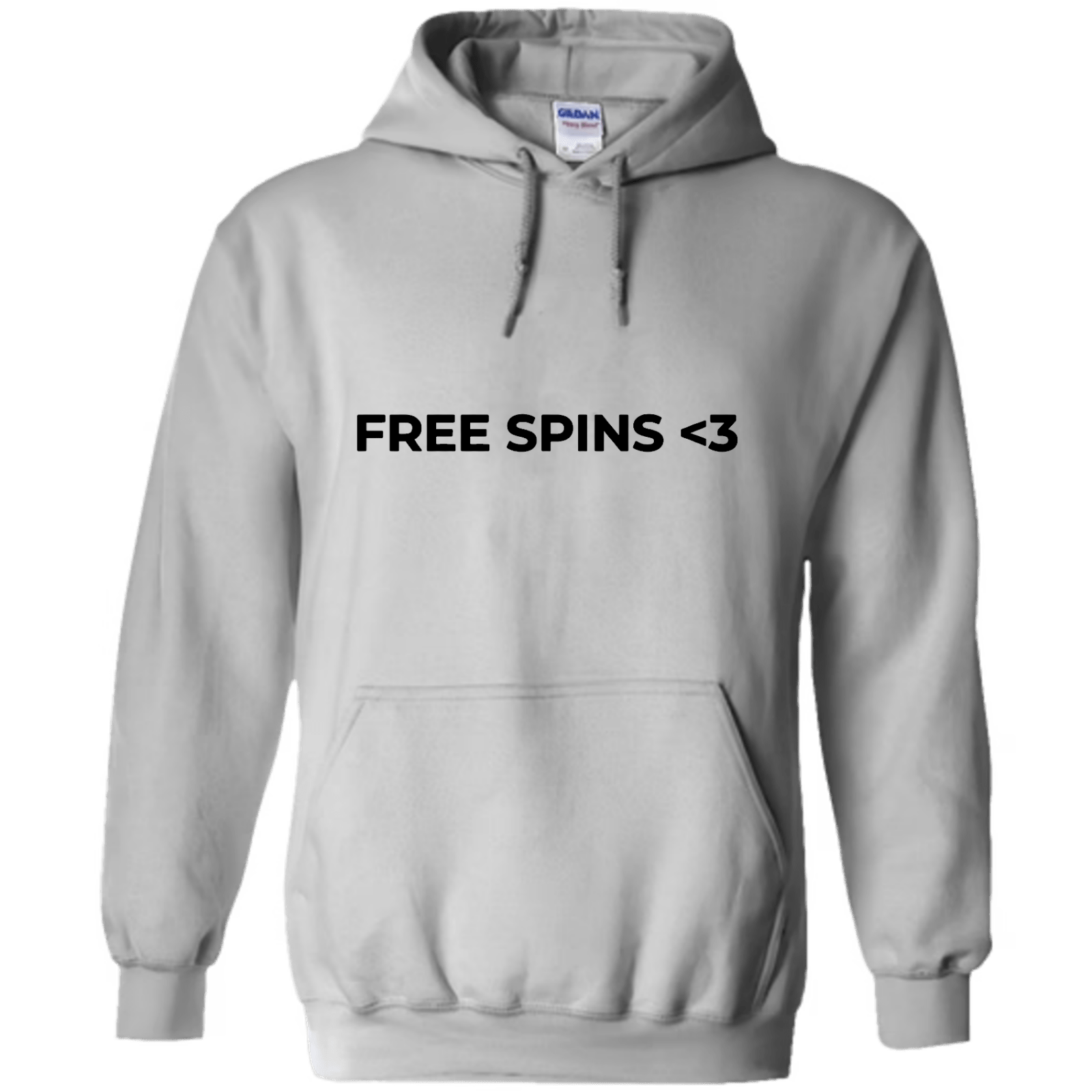 "Free Spins <3" - Hoodie med Tryck - TryckXpressen