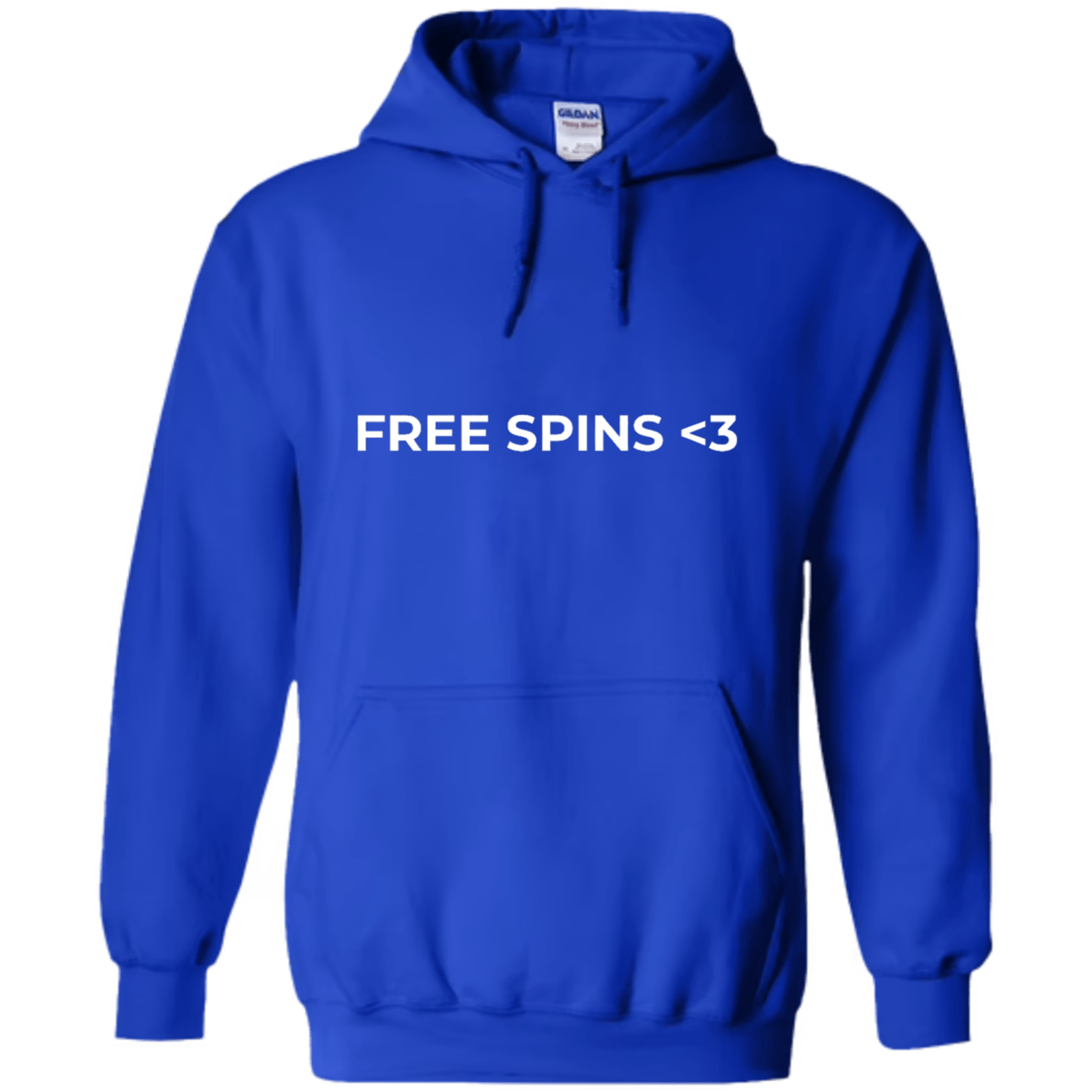 "Free Spins <3" - Hoodie med Tryck - TryckXpressen