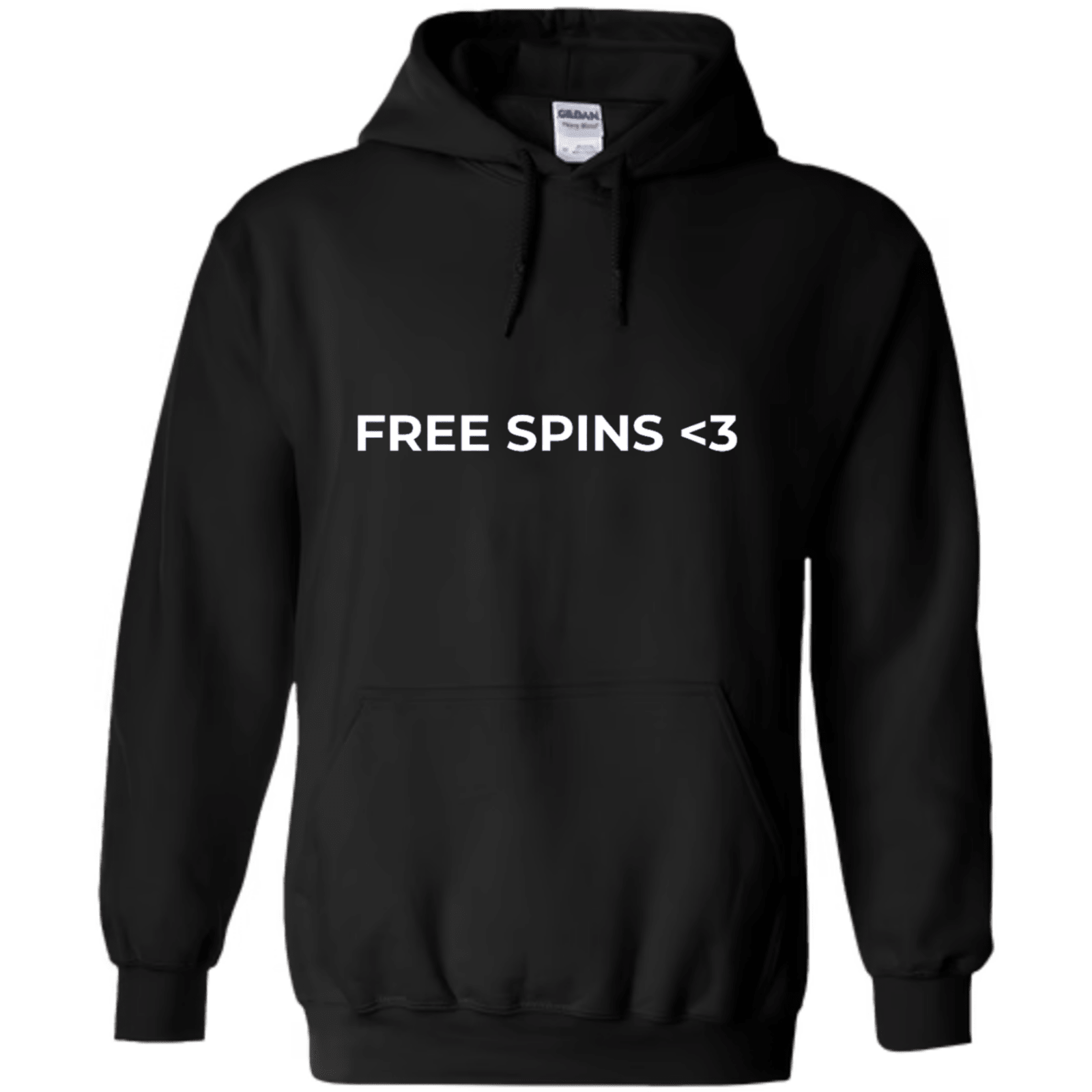 "Free Spins <3" - Hoodie med Tryck - TryckXpressen