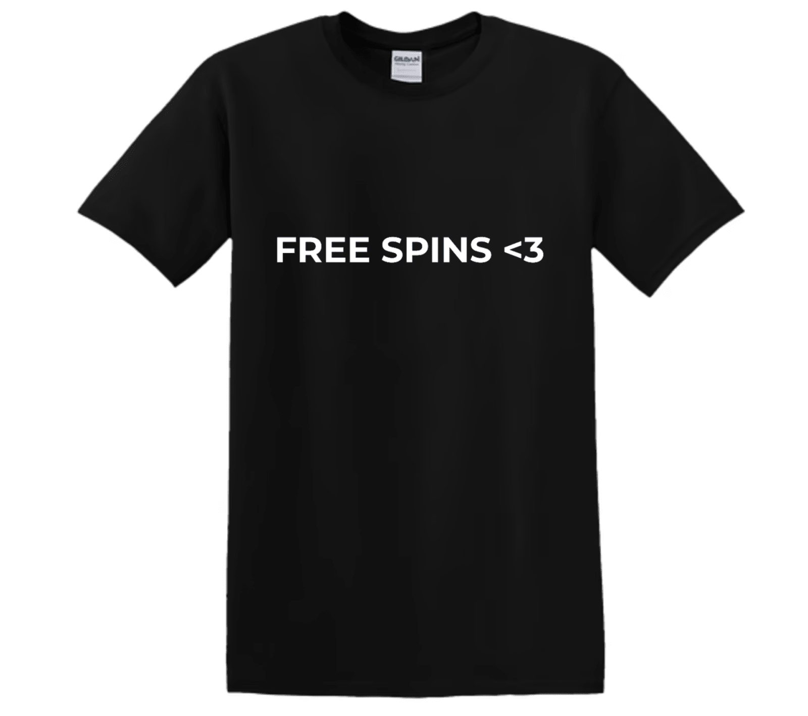 "Free Spins <3" - T-Shirt med Tryck - TryckXpressen