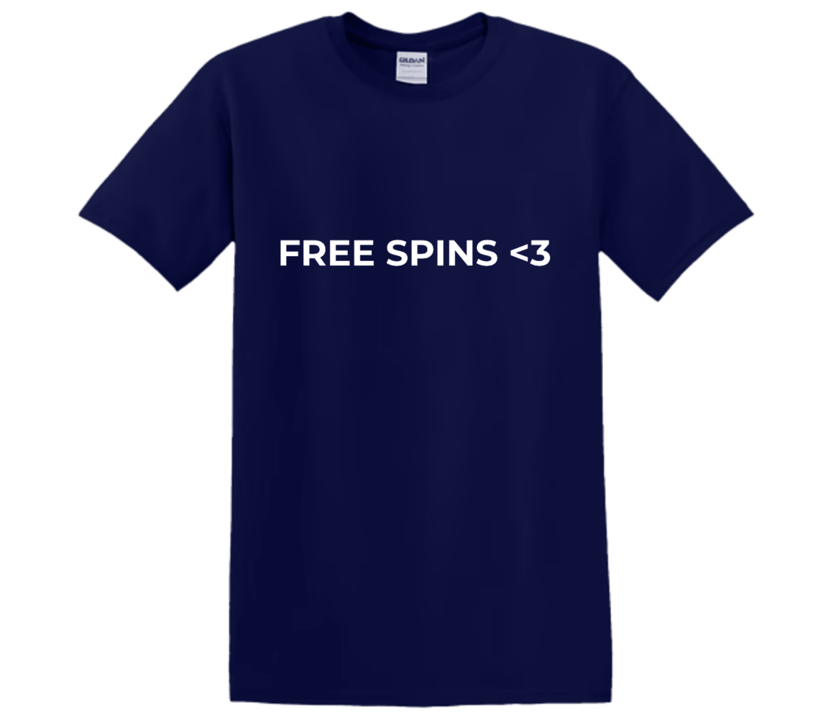 "Free Spins <3" - T-Shirt med Tryck - TryckXpressen