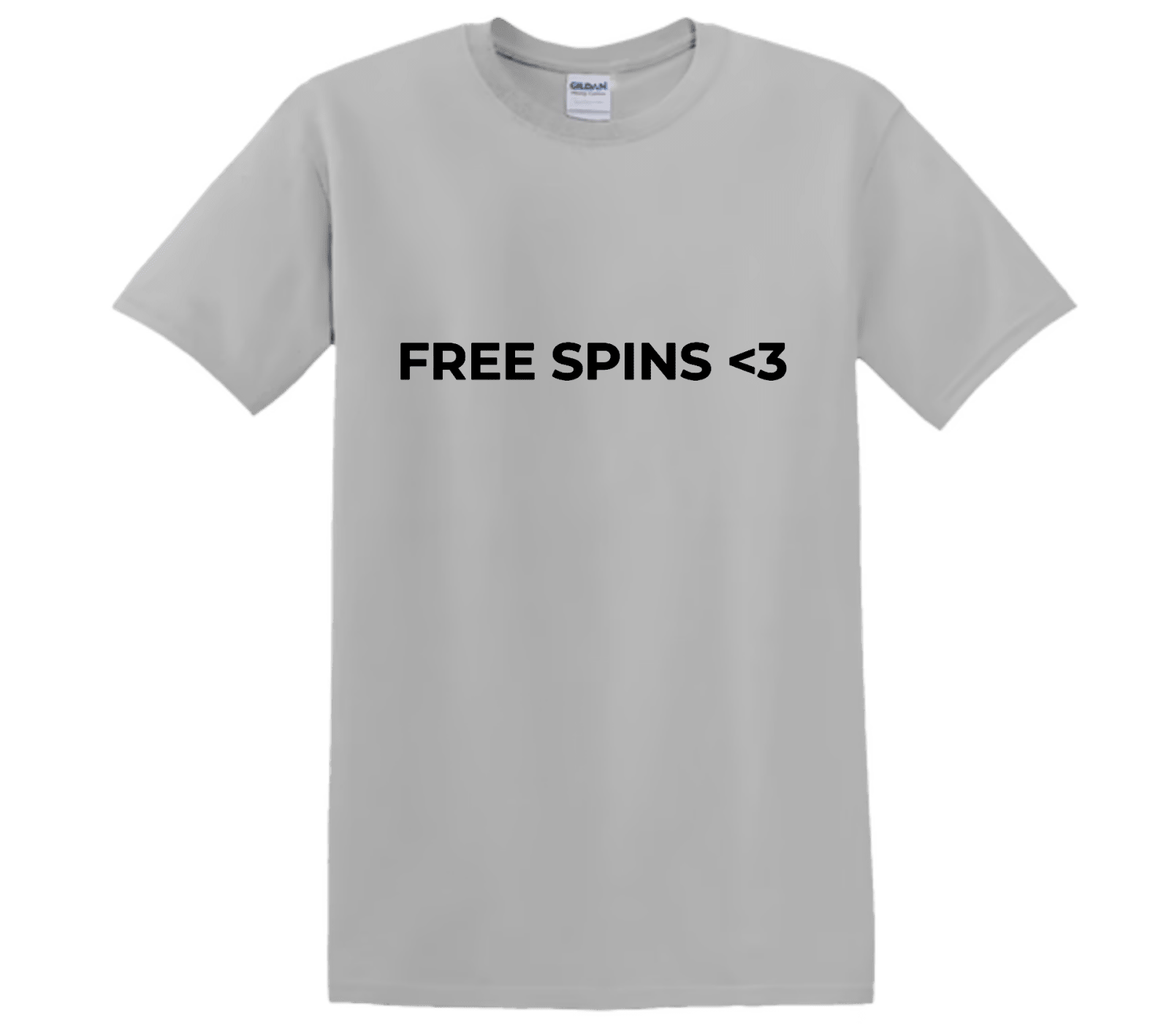 "Free Spins <3" - T-Shirt med Tryck - TryckXpressen
