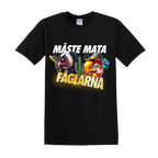 "MÅSTE MATA FÅGLARNA" - T-Shirt med Tryck