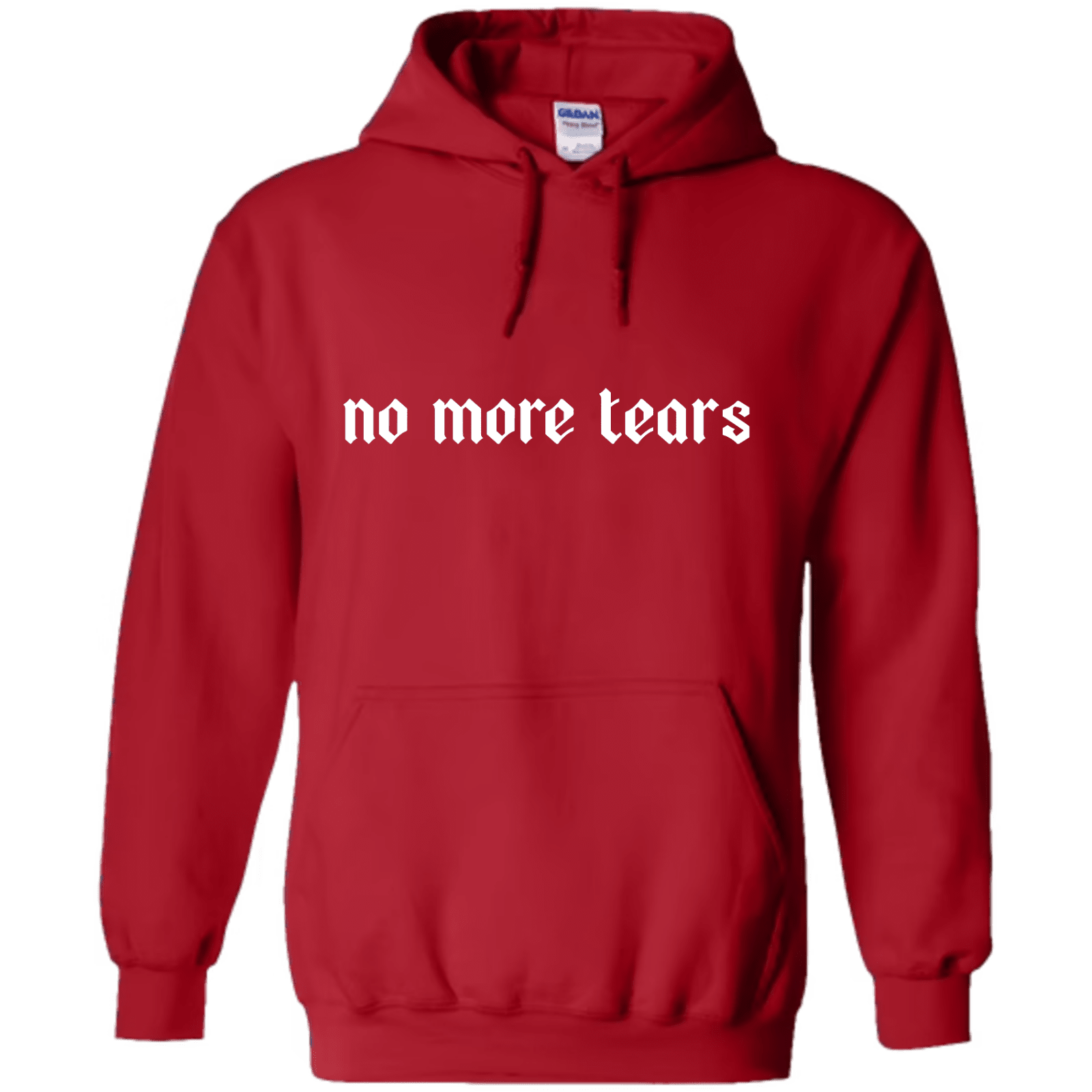 "No More Tears" - Hoodie med Tryck - TryckXpressen