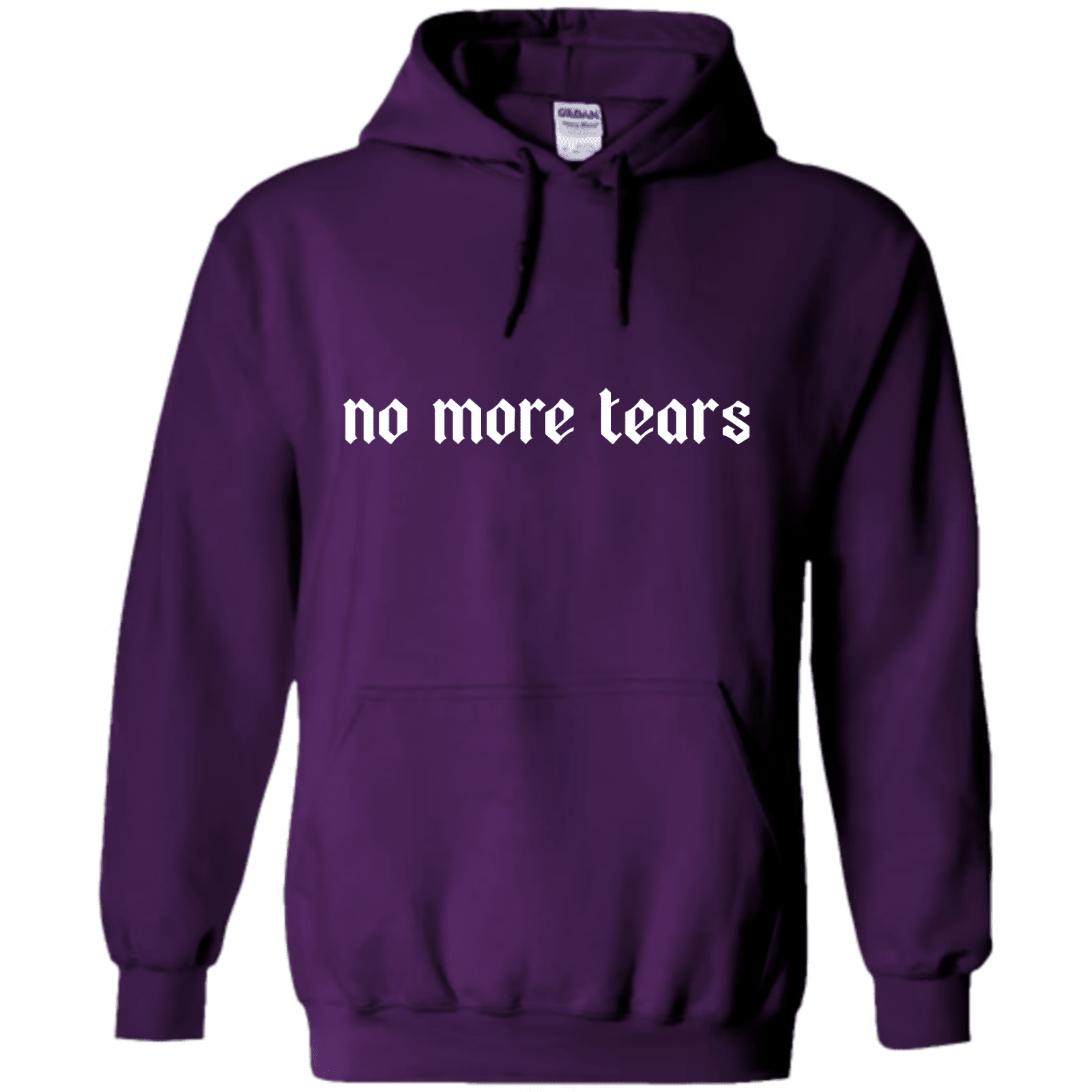 "No More Tears" - Hoodie med Tryck - TryckXpressen