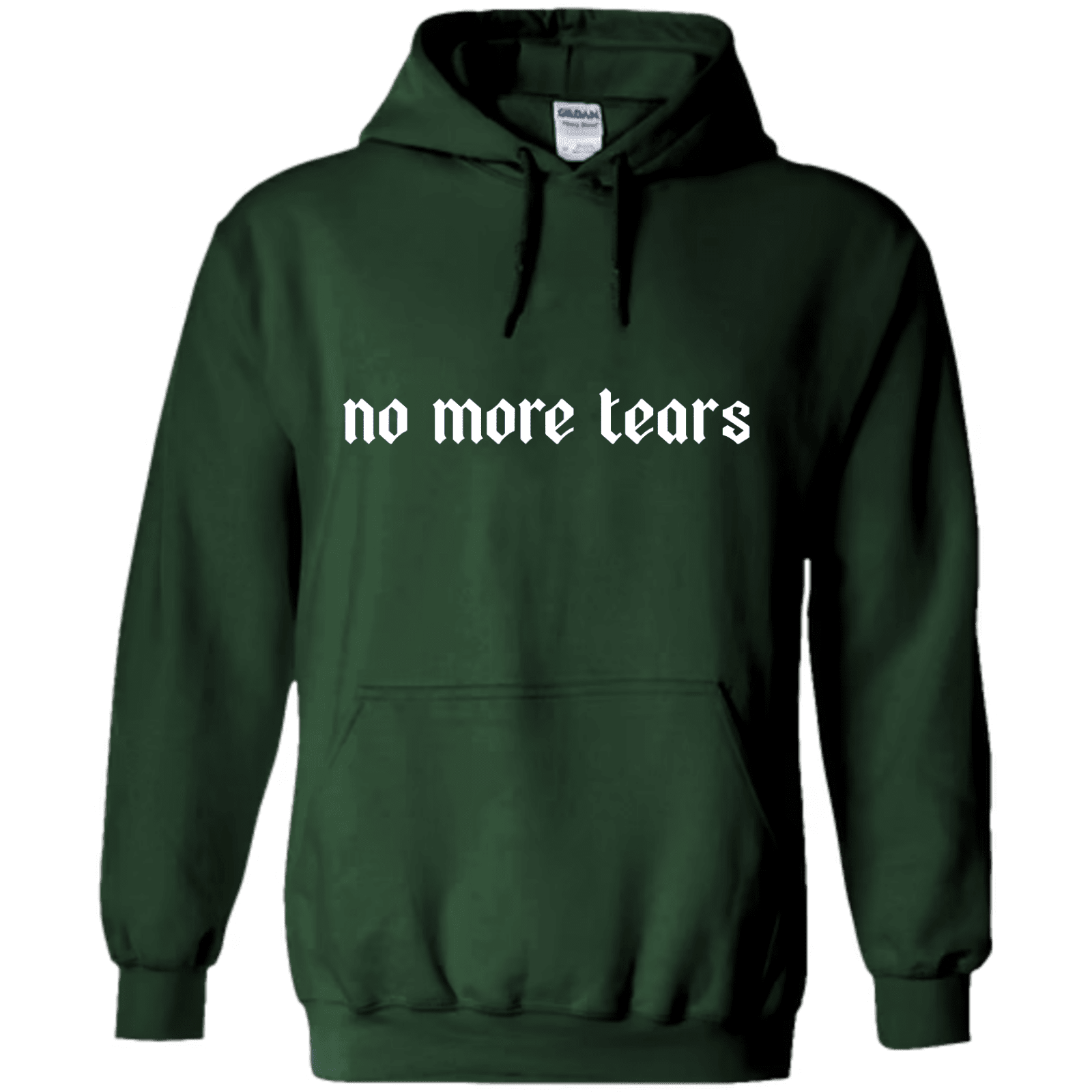 "No More Tears" - Hoodie med Tryck - TryckXpressen