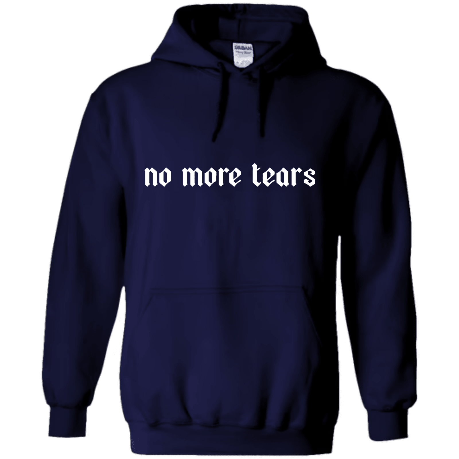 "No More Tears" - Hoodie med Tryck - TryckXpressen