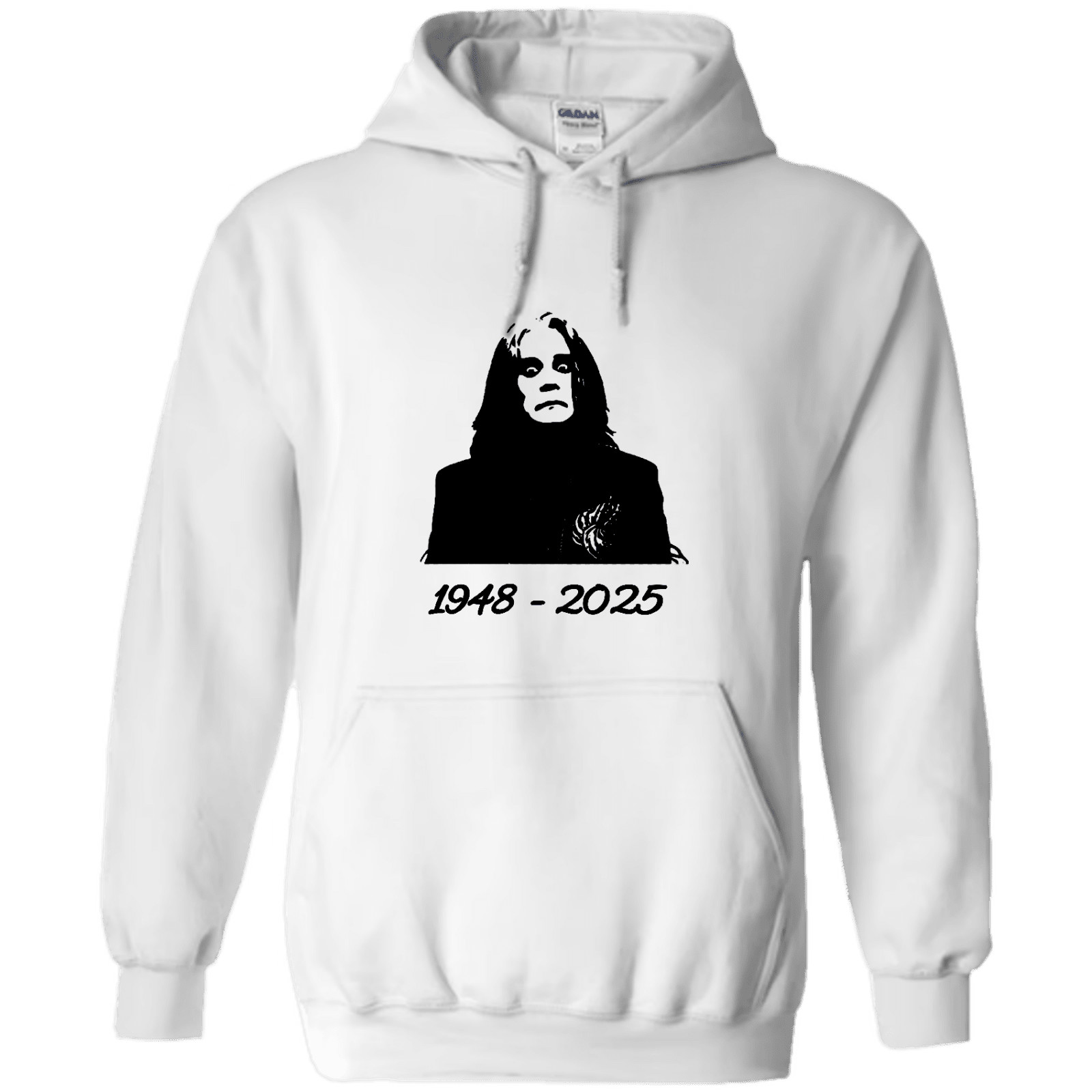 "Ozzy Osbourne 1948 till 2025" - Hoodie med Tryck - TryckXpressen
