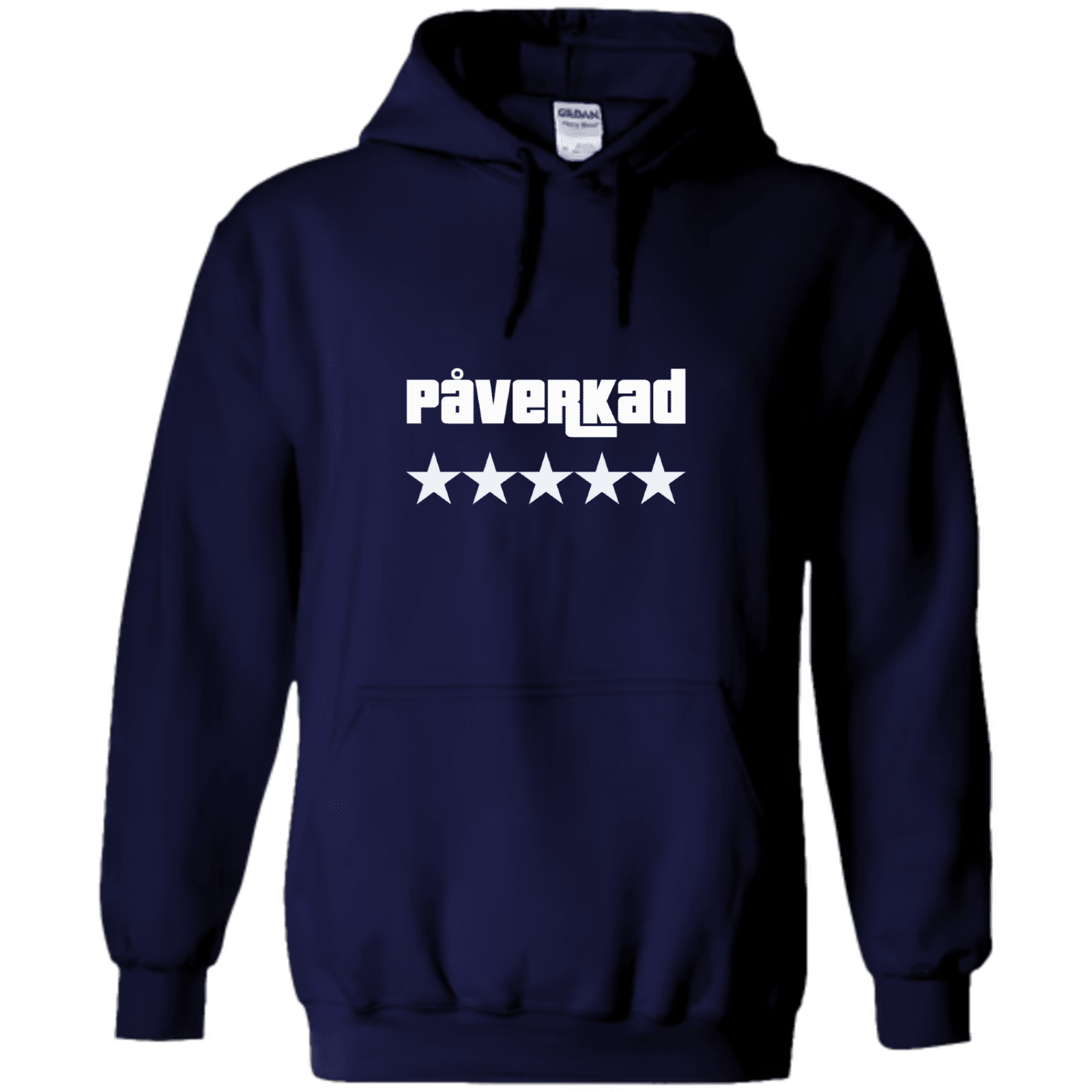 "PÅVERKAD 5 Stars" - Hoodie med Tryck - TryckXpressen