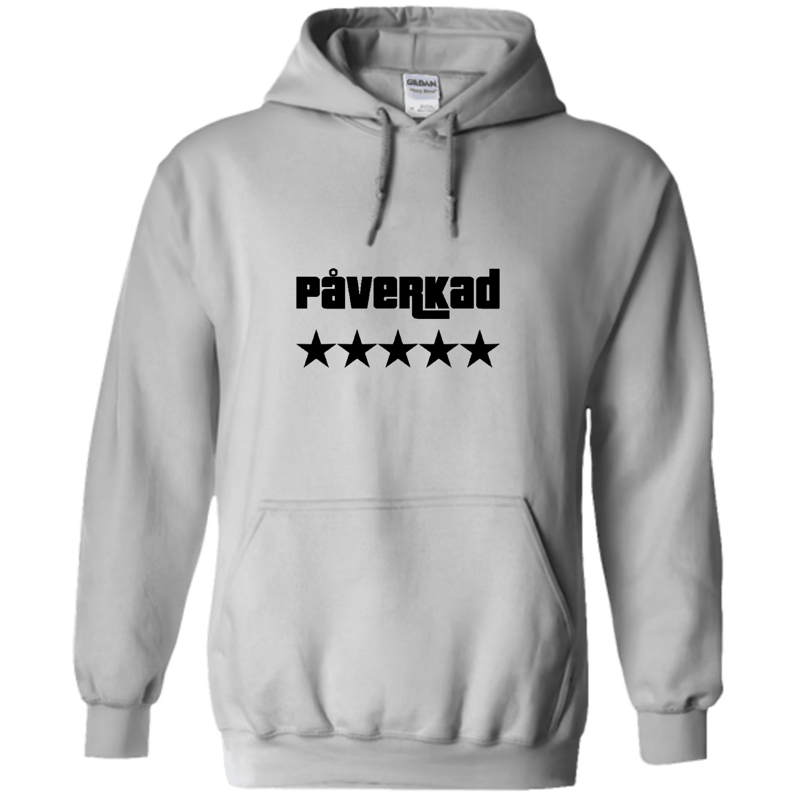 "PÅVERKAD 5 Stars" - Hoodie med Tryck - TryckXpressen