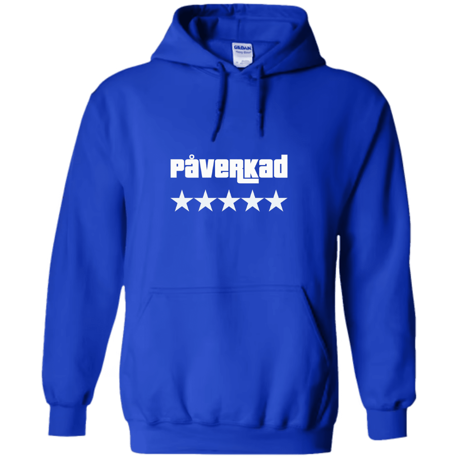 "PÅVERKAD 5 Stars" - Hoodie med Tryck - TryckXpressen