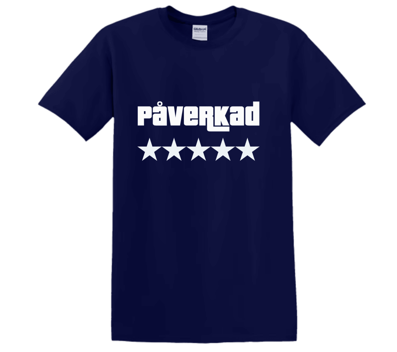 "Påverkad 5 Stars" - T-Shirt med Tryck - TryckXpressen