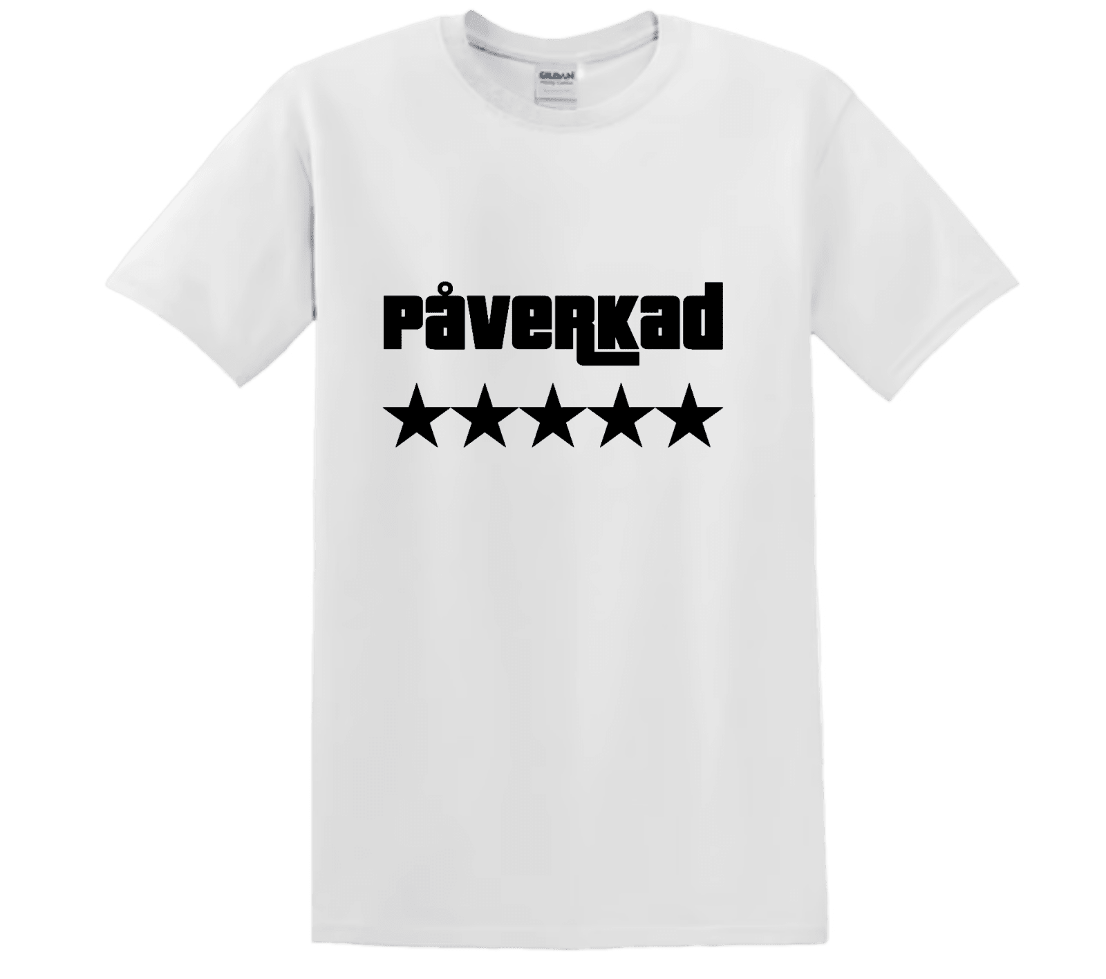 "Påverkad 5 Stars" - T-Shirt med Tryck - TryckXpressen