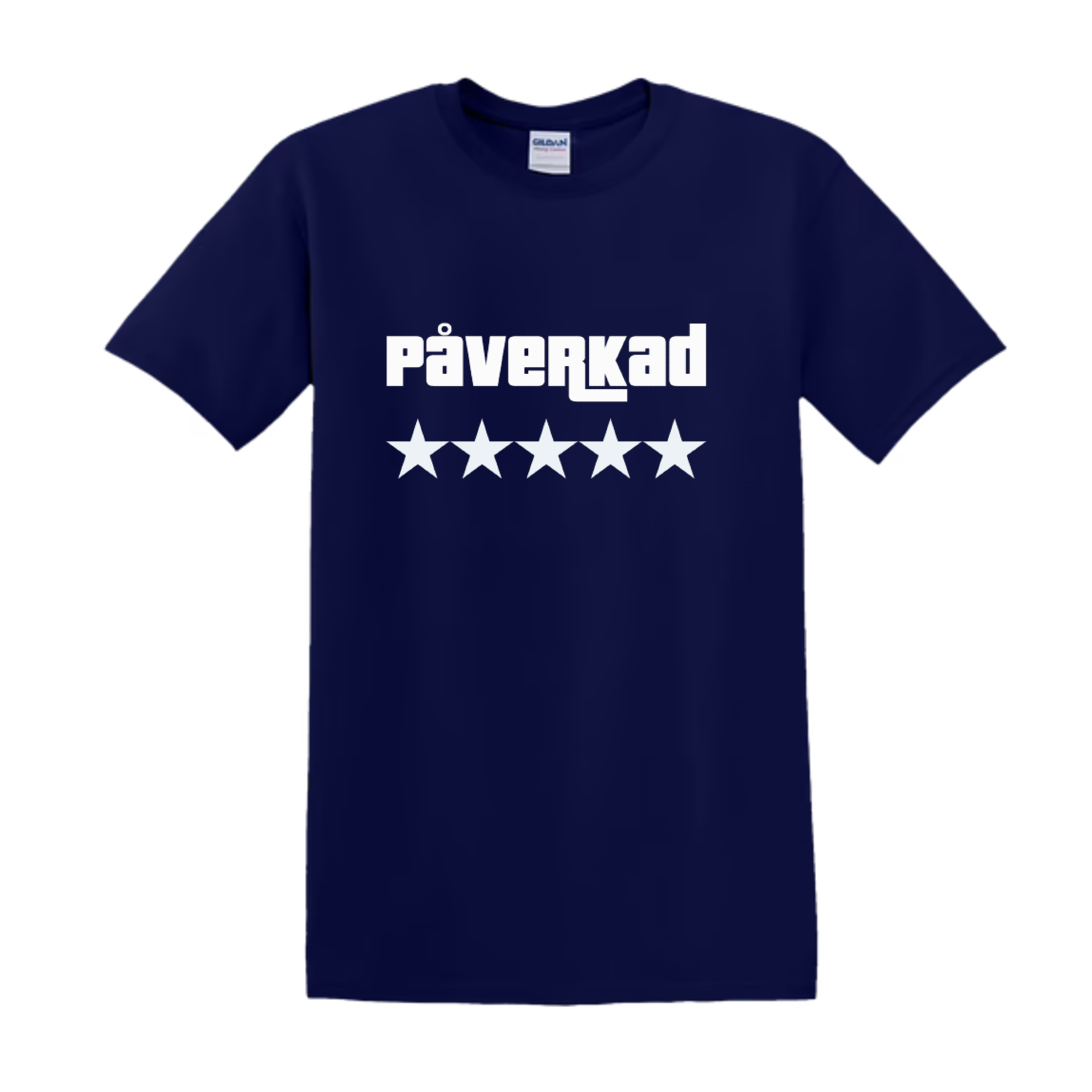 "PÅVERKAD 5 Stars" - T-Shirt med Tryck