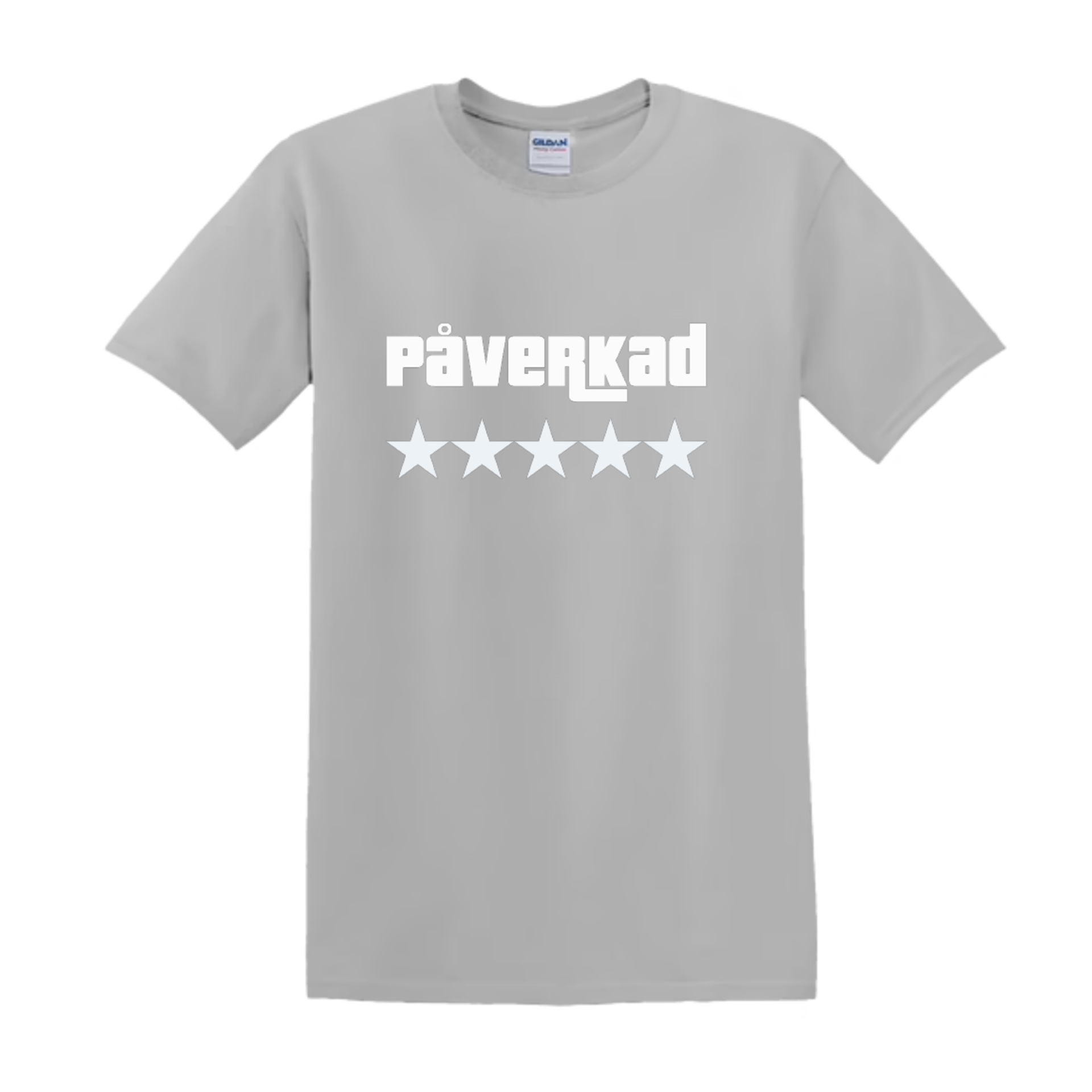 "PÅVERKAD 5 Stars" - T-Shirt med Tryck