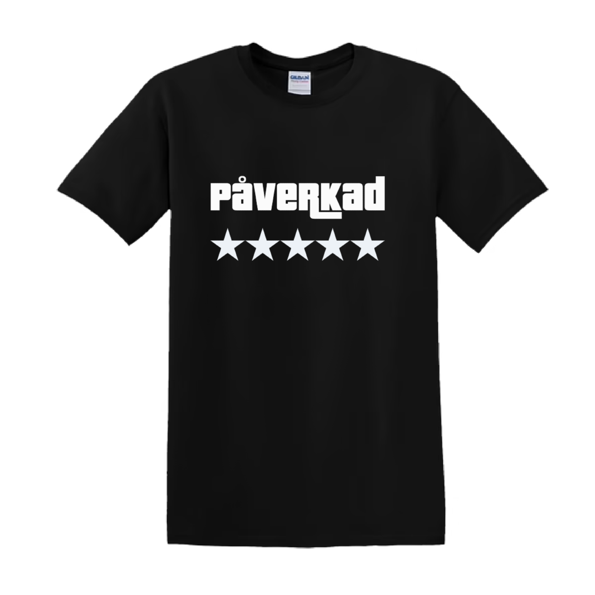 "PÅVERKAD 5 Stars" - T-Shirt med Tryck