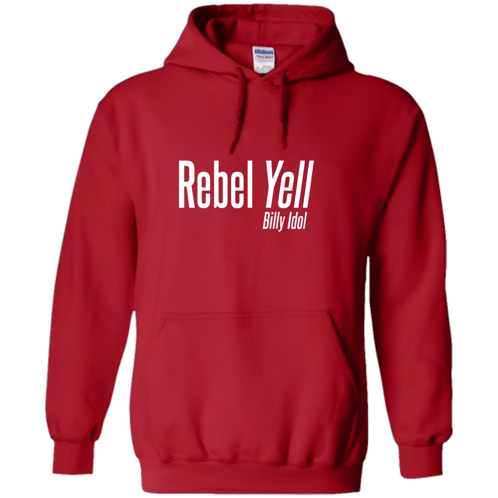 "Rebel Yell, Billy Idol" - Hoodie med Tryck - TryckXpressen