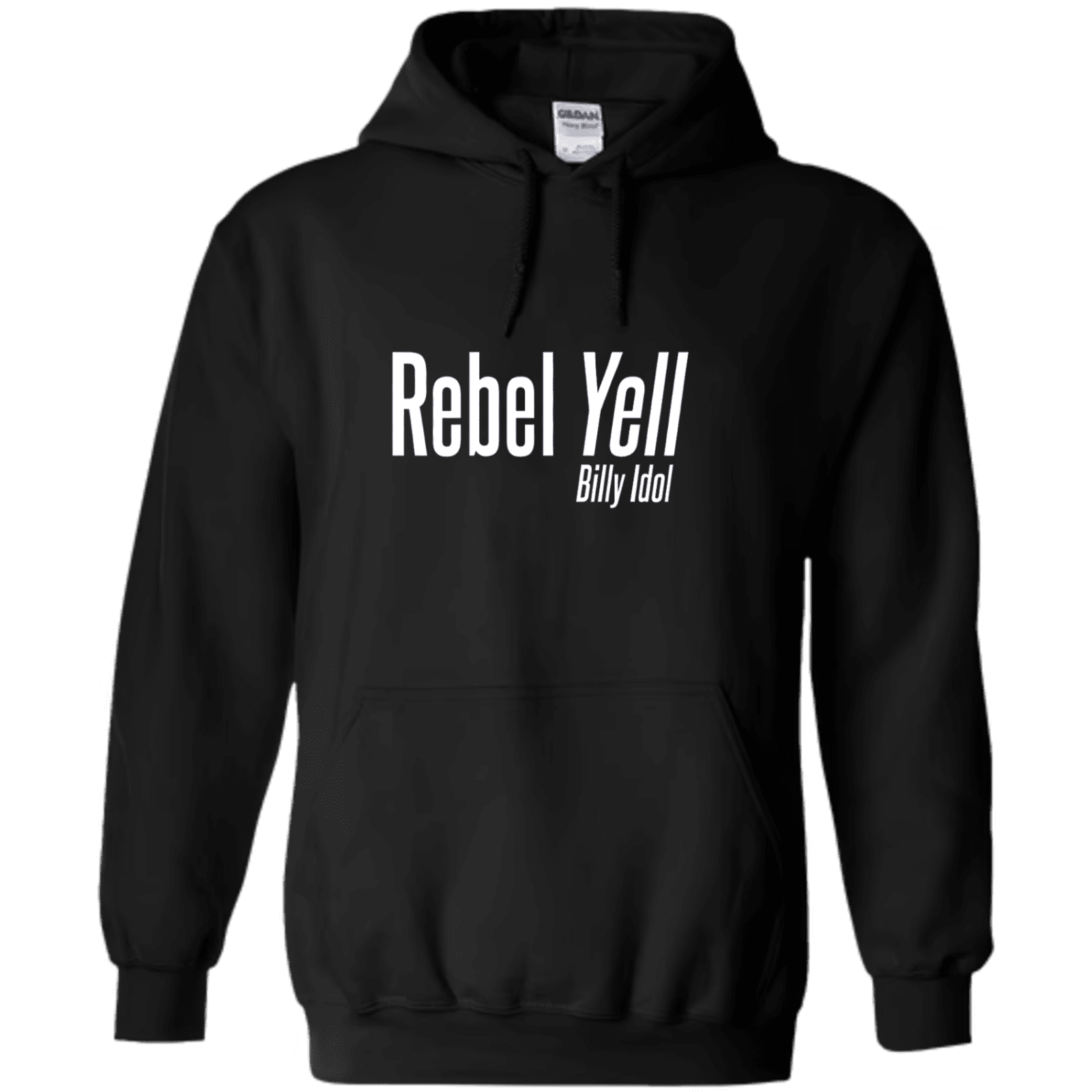 "Rebel Yell, Billy Idol" - Hoodie med Tryck - TryckXpressen