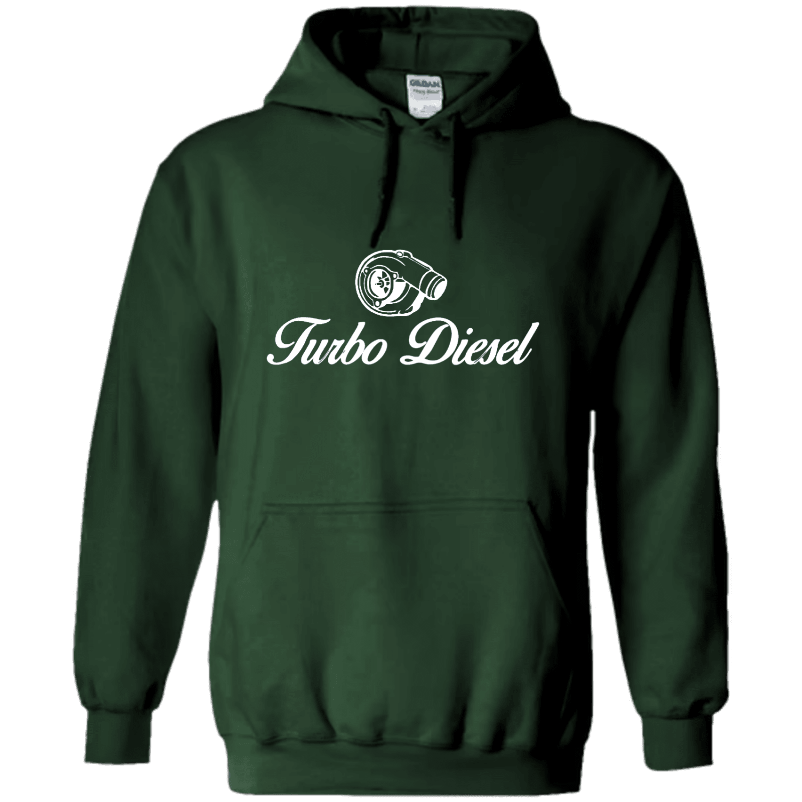 "Turbo Diesel" - Hoodie med Tryck - TryckXpressen