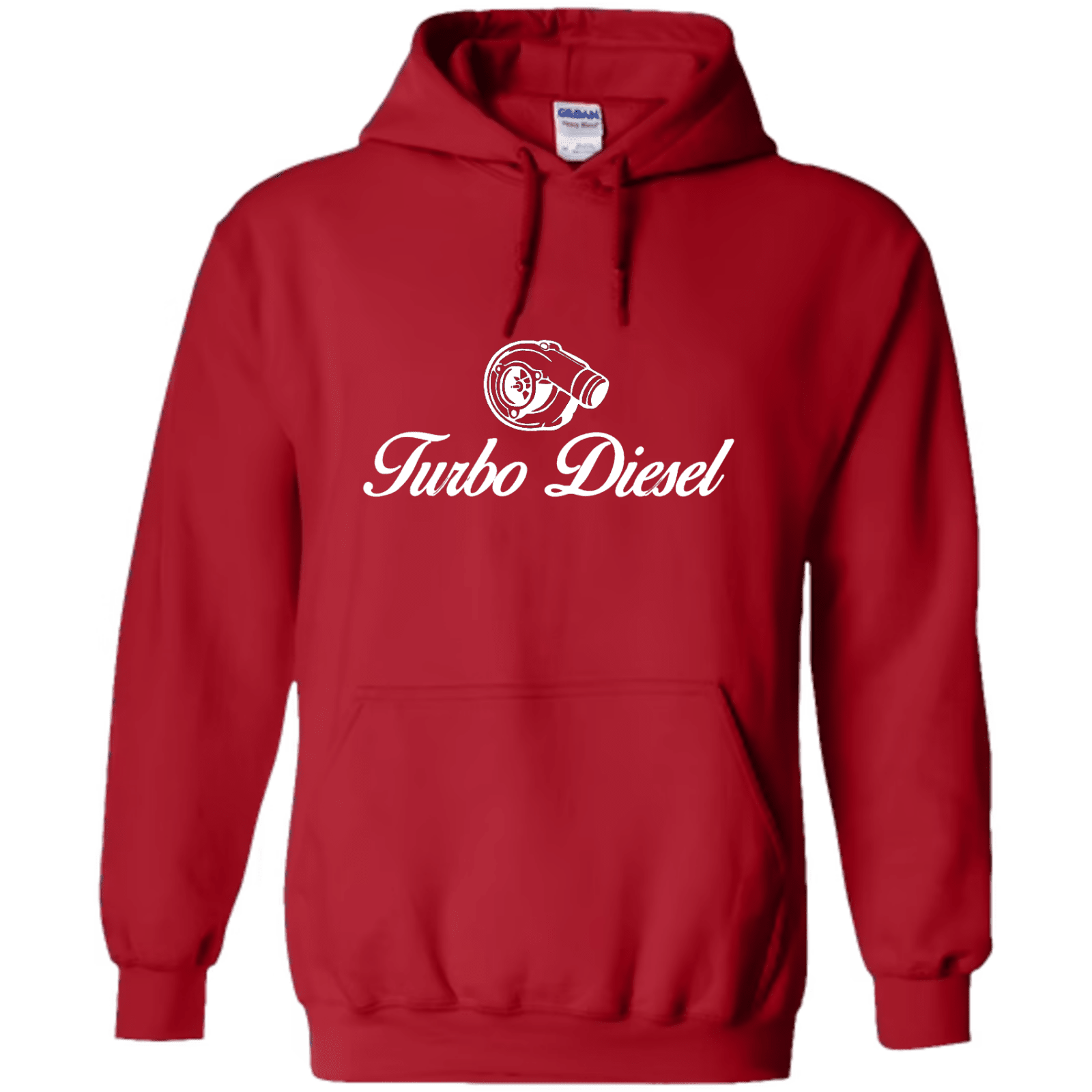 "Turbo Diesel" - Hoodie med Tryck - TryckXpressen