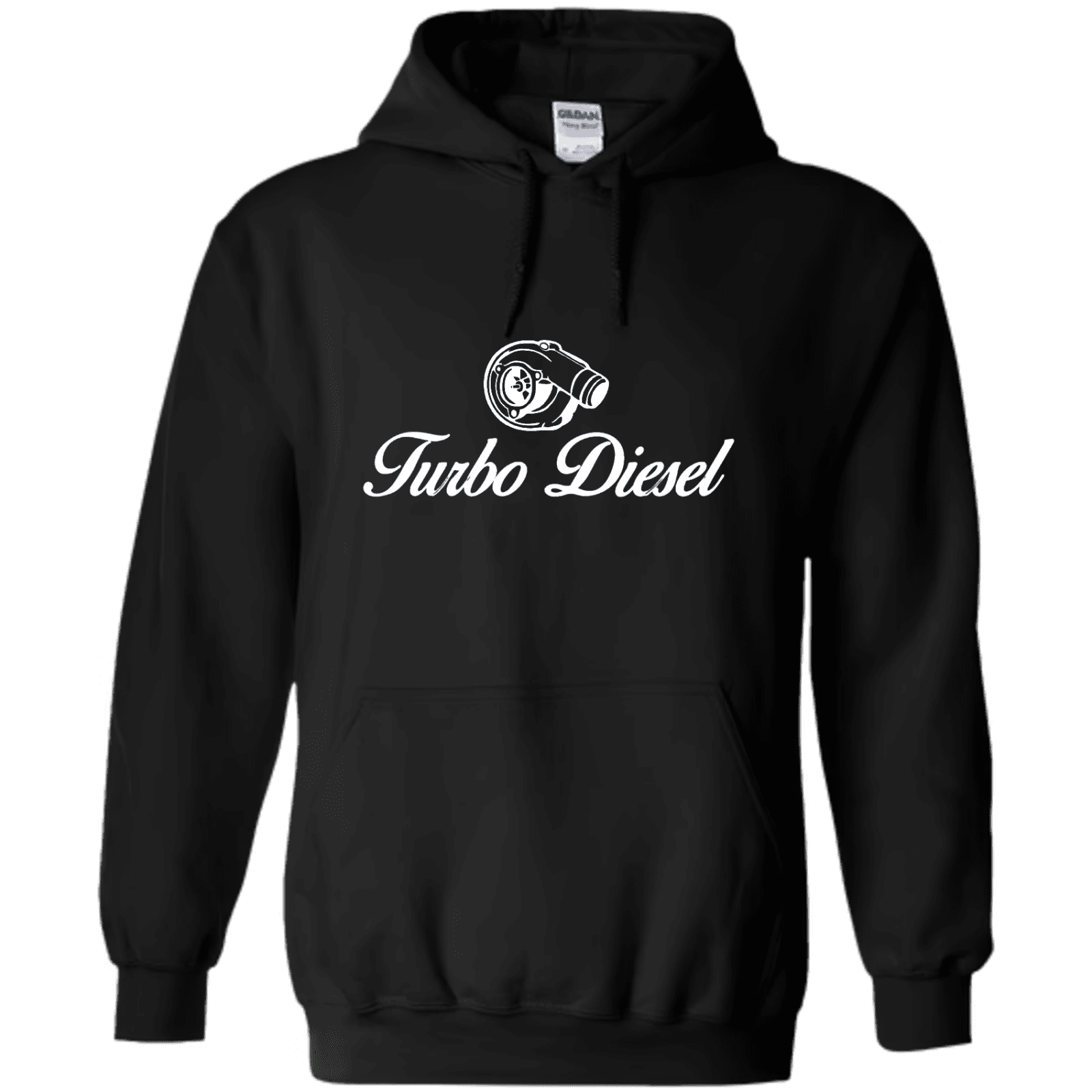 "Turbo Diesel" - Hoodie med Tryck - TryckXpressen
