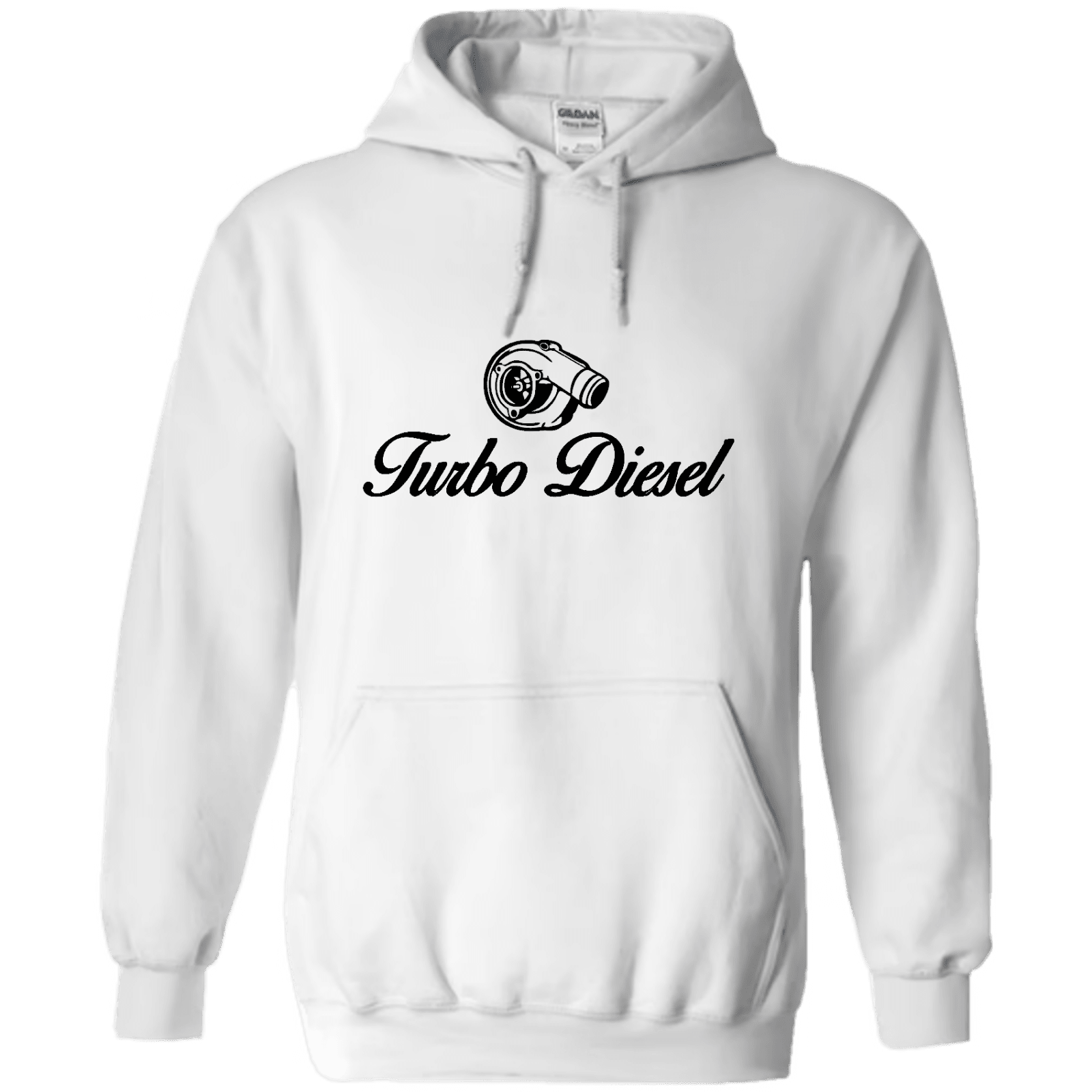 "Turbo Diesel" - Hoodie med Tryck - TryckXpressen