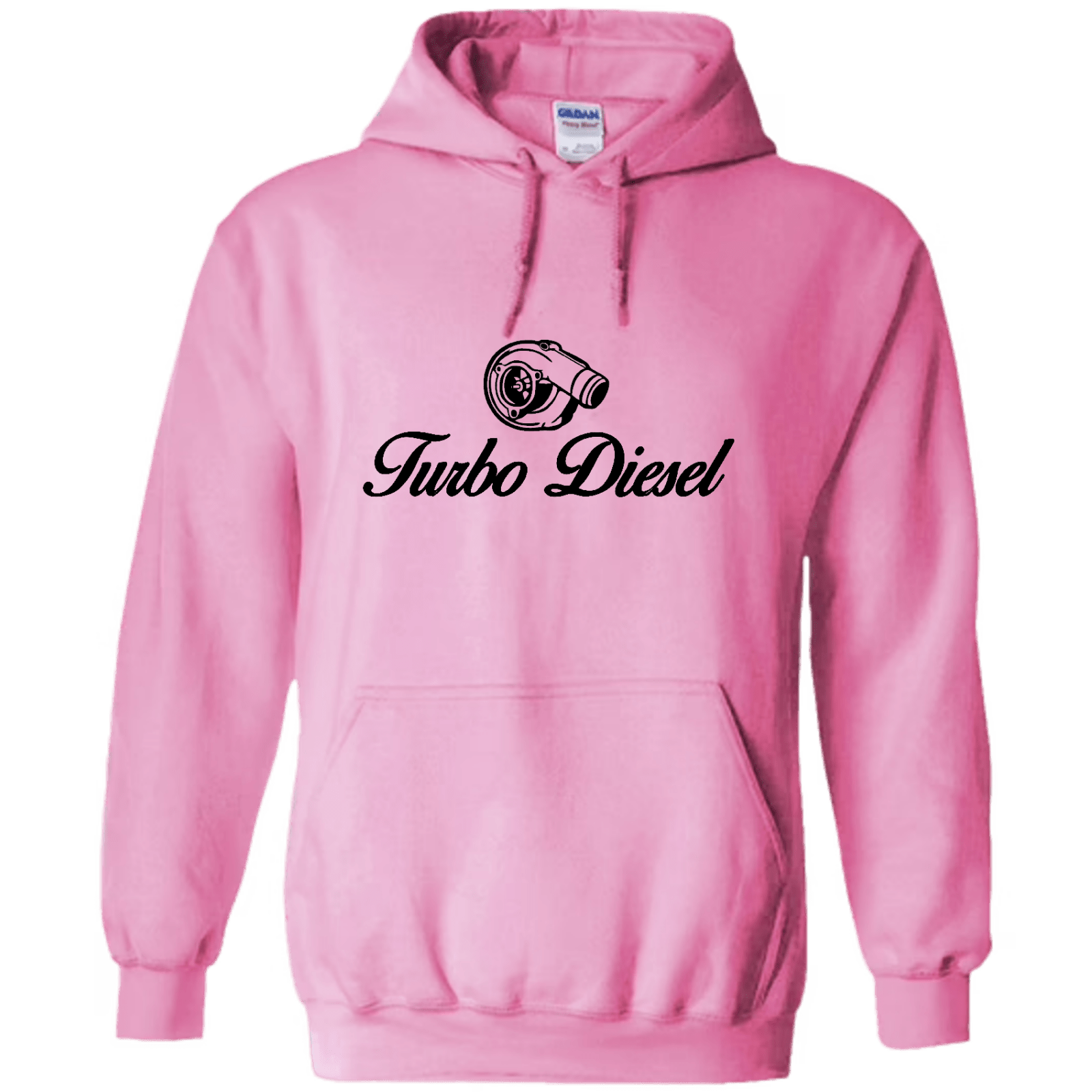 "Turbo Diesel" - Hoodie med Tryck - TryckXpressen