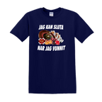 "JAG KAN SLUTA NÄR JAG VUNNIT" - T-Shirt med Tryck