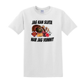"JAG KAN SLUTA NÄR JAG VUNNIT" - T-Shirt med Tryck